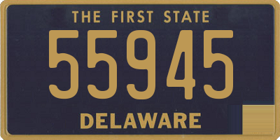 DE license plate 55945