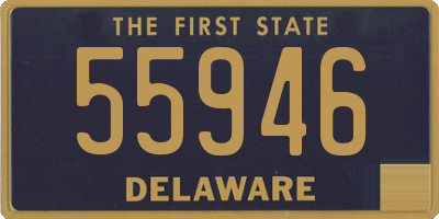 DE license plate 55946