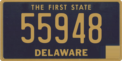 DE license plate 55948
