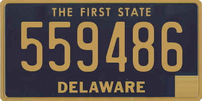 DE license plate 559486