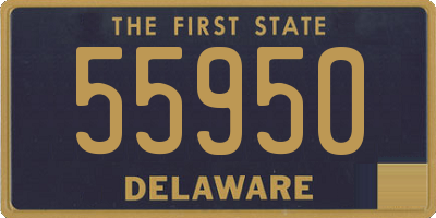 DE license plate 55950