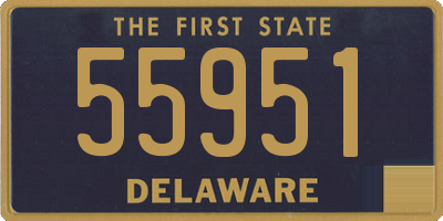 DE license plate 55951