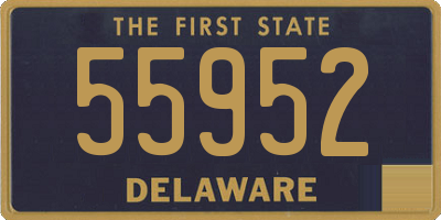 DE license plate 55952