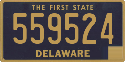 DE license plate 559524