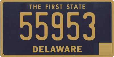 DE license plate 55953