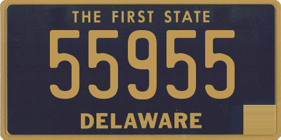 DE license plate 55955