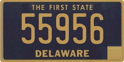 DE license plate 55956