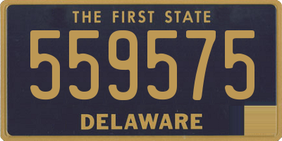 DE license plate 559575