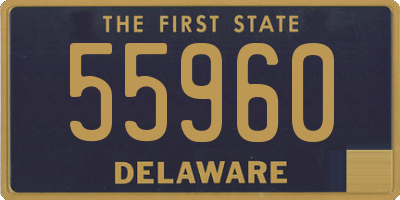 DE license plate 55960