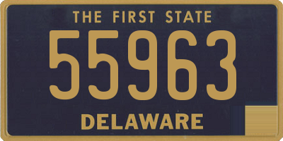 DE license plate 55963