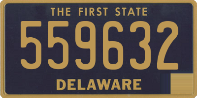 DE license plate 559632