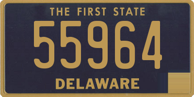 DE license plate 55964