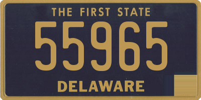 DE license plate 55965