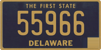 DE license plate 55966