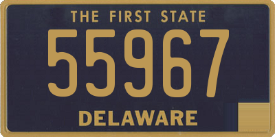 DE license plate 55967