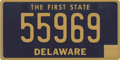 DE license plate 55969
