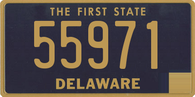 DE license plate 55971