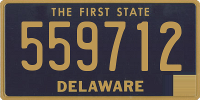 DE license plate 559712