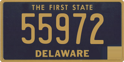 DE license plate 55972