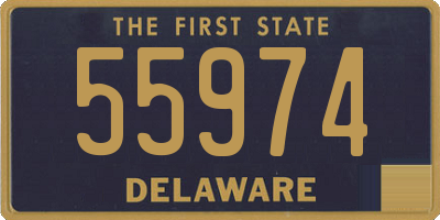 DE license plate 55974