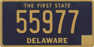 DE license plate 55977