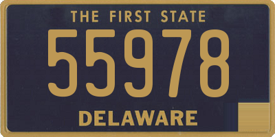 DE license plate 55978