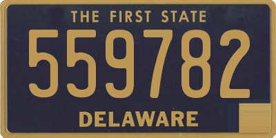 DE license plate 559782