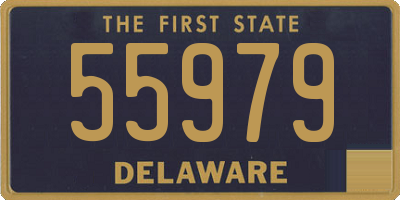 DE license plate 55979