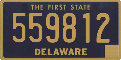 DE license plate 559812