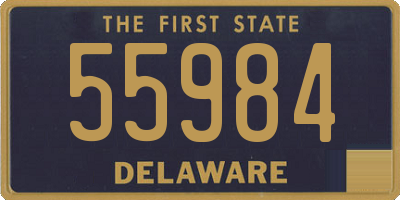 DE license plate 55984