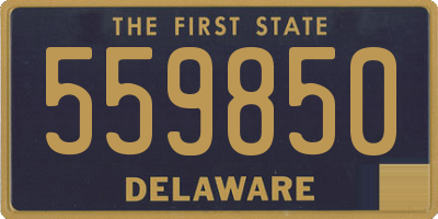 DE license plate 559850