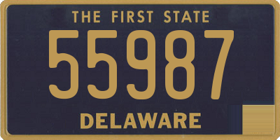 DE license plate 55987