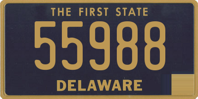 DE license plate 55988