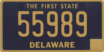 DE license plate 55989