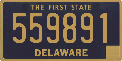 DE license plate 559891