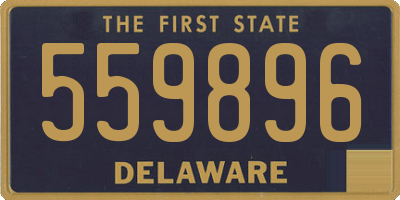 DE license plate 559896