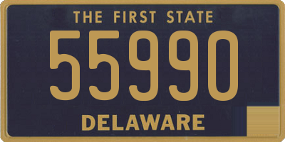 DE license plate 55990