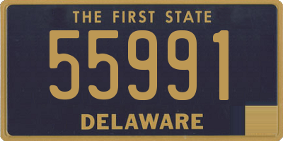 DE license plate 55991