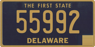 DE license plate 55992