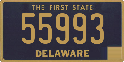 DE license plate 55993