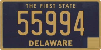 DE license plate 55994