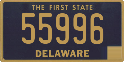 DE license plate 55996