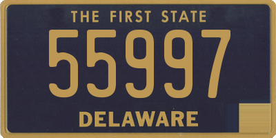 DE license plate 55997