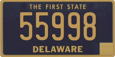 DE license plate 55998