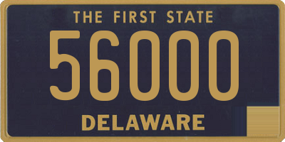 DE license plate 56000