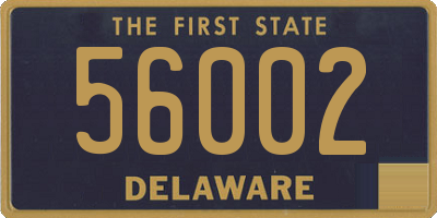 DE license plate 56002