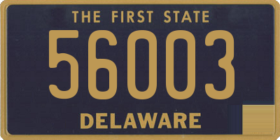 DE license plate 56003