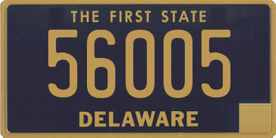 DE license plate 56005