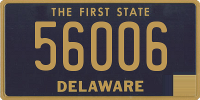 DE license plate 56006
