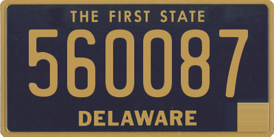 DE license plate 560087